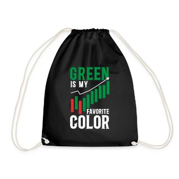 Trading Crypto Stock Market Investor Day Trader - Drawstring Bag - black - Front