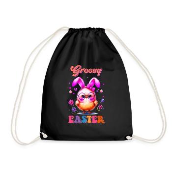 Pâques Pâques Lapin Veille de Pâques Dimanche de Pâques Oeuf de Pâques Printemps - Sac de sport léger - noir - Devant