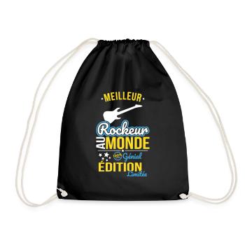 Meilleur Rockeur au monde - 100% génial - Sac de sport léger - noir - Devant