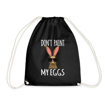 Easter Bunny - Drawstring Bag - black - Front