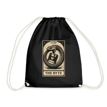 Tarot de thésaurisation des données – L’octet - Sac de sport léger - noir - Devant