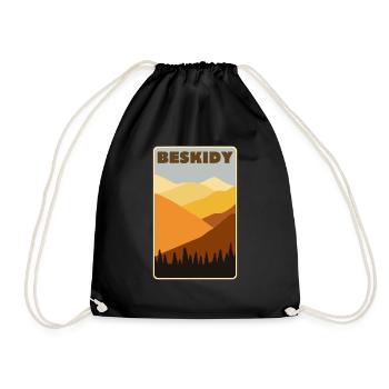 Beskydy Mountains Poland - Drawstring Bag - black - Front