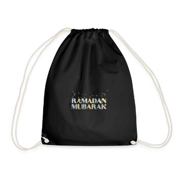 Ramadan Mubarak Fasting Islam - Drawstring Bag - black - Front