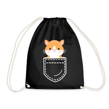 Hamster - Sac de sport léger - noir - Devant