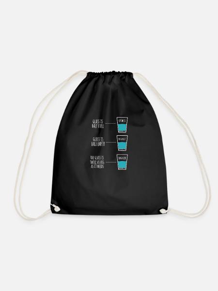 Ingenieur Humor Optimist Pessimist Ingenieur Witz - Sportstaske - sort