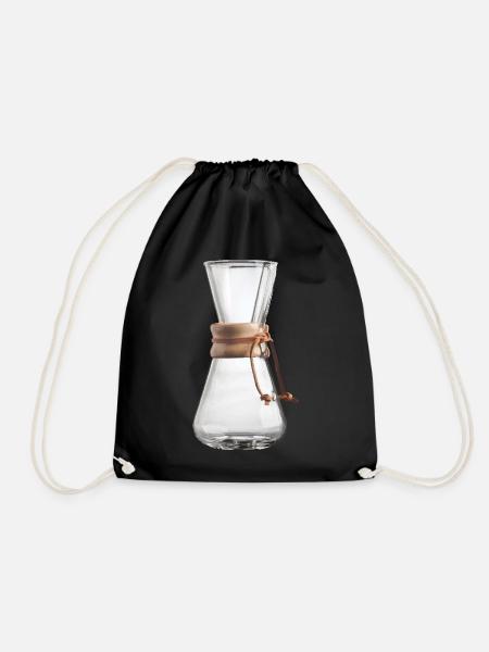 Chemex Design Karaffe Glas Pour Over Kaffeebereite - Turnbeutel - Schwarz