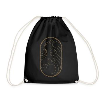 Beauty Artdeco Digital Art Prints - Objets de collection - Sac de sport léger - noir - Devant