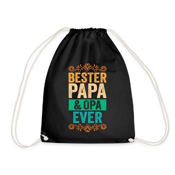 Vater Großvater Papa Opa - Turnbeutel - Schwarz - Vorne