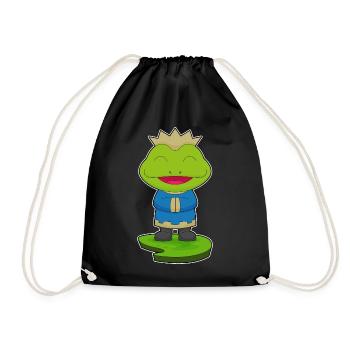 Couronne de grenouille - Sac de sport léger - noir - Devant