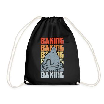 Cuisson rétro - Sac de sport léger - noir - Devant