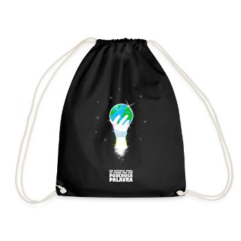 He supports all things Portuguese - Drawstring Bag - black - Front