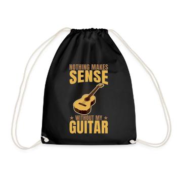 Rien n’a de sens sans ma guitare - Sac de sport léger - noir - Devant