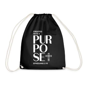 Conception intentionnelle de croix de foi - Sac de sport léger - noir - Devant