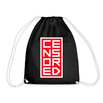 Déclaration drôle censurée Logo de la liberté - Sac de sport léger - noir - Devant