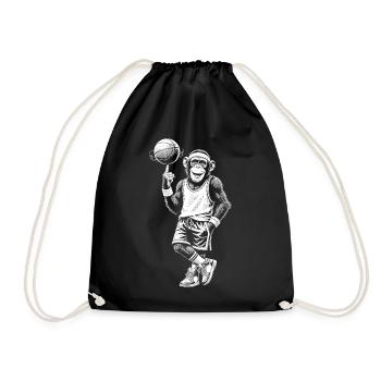 Basketball - Turnbeutel - Schwarz - Vorne