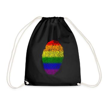 Drapeau de la Fierté - Sac de sport léger - noir - Devant