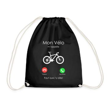 Mon Vélo M'appelle - Sac de sport léger - noir - Devant