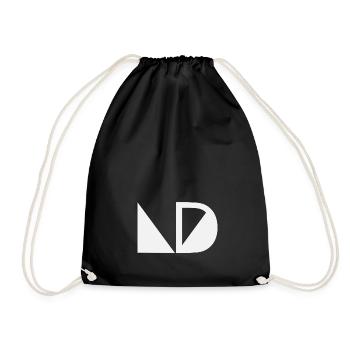 LD Logo Triangle - Turnbeutel - Schwarz - Vorne