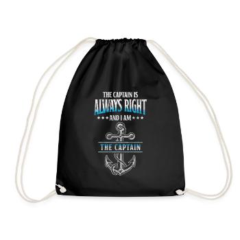 Sailing Ship Shipping Sailing Holidays - Drawstring Bag - black - Front