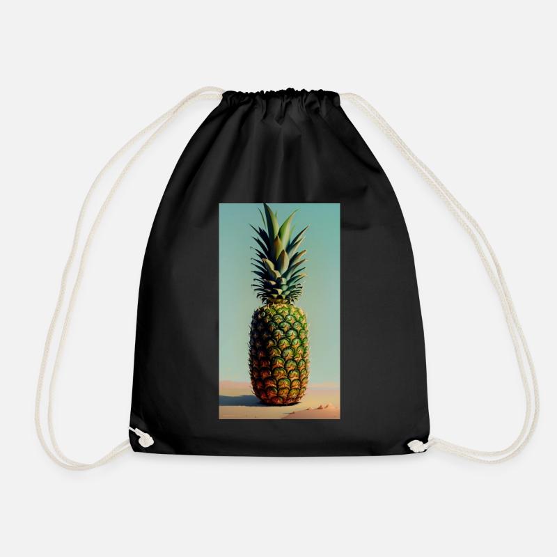 Pineapple - Drawstring Bag - black
