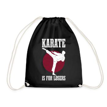 Tang Soo Do Kämpfer | Koreanisch Kämpfen Geschenke - Turnbeutel - Schwarz - Vorne