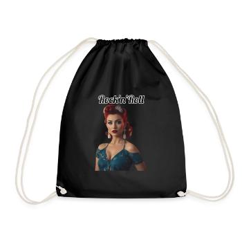 Pinup - Drawstring Bag - black - Front