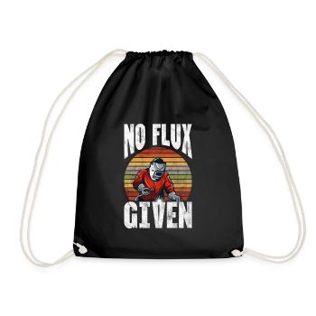 no flux given Design for a welding fan - Drawstring Bag - black - Front