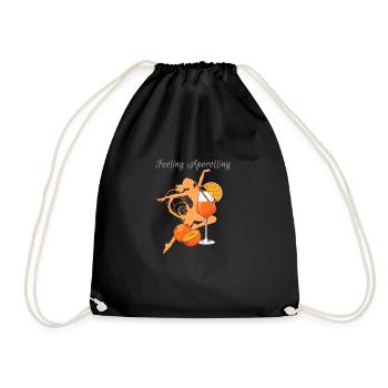Illustration, Colorful, Graffiti,Feeling,aperoli - Drawstring Bag - black - Front