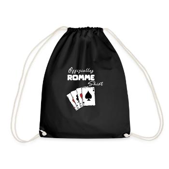Rummy Official Shirt - Drawstring Bag - black - Front