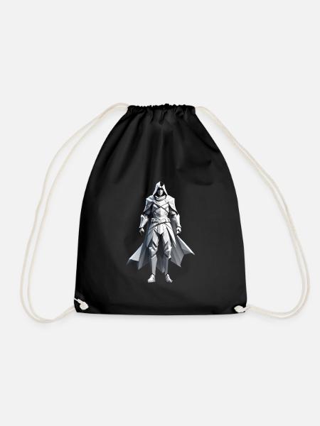 Assassin - Low Poly Videogame Design - Turnbeutel - Schwarz