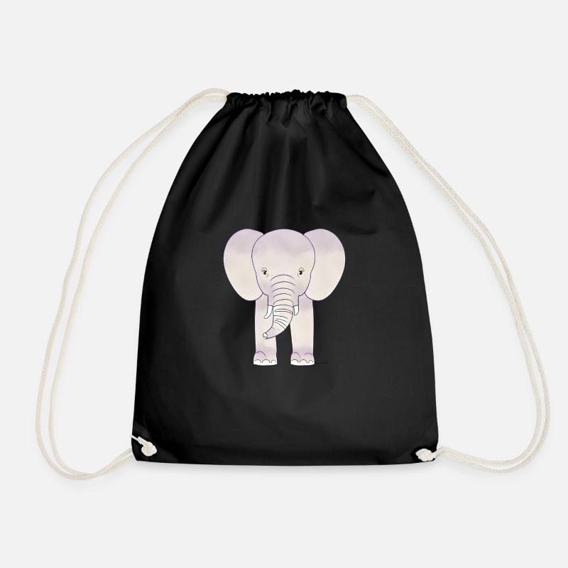 Éléphant - Sac de sport léger - noir