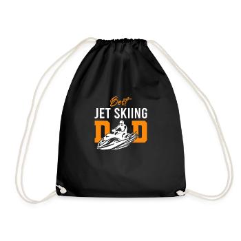 Jet Ski Jet Skiing Water Sports Vintage Sprüche - Turnbeutel - Schwarz - Vorne