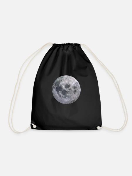 Vollmond - Turnbeutel - Schwarz