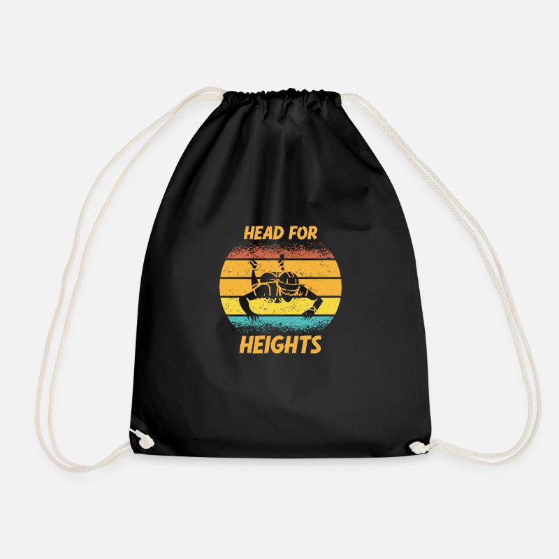 Skydiving Parachuting Skydive Skydiver - Drawstring Bag - black