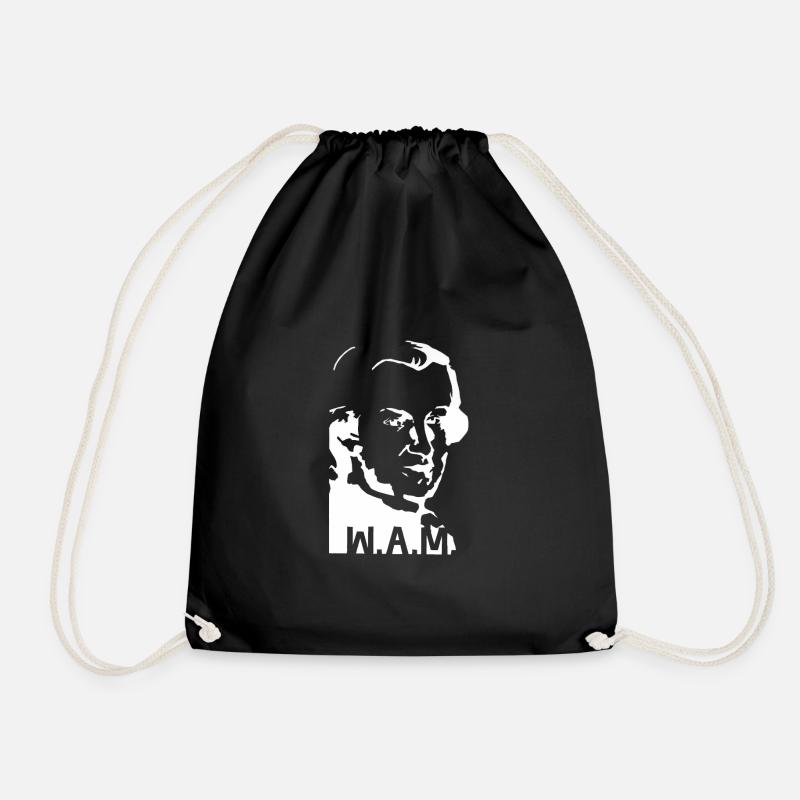 Mozart, blanc - Sac de sport léger - noir