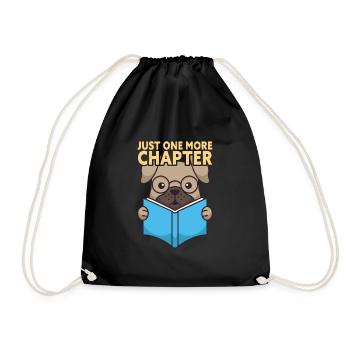 Just One More Chapter Book Lover - Turnbeutel - Schwarz - Vorne