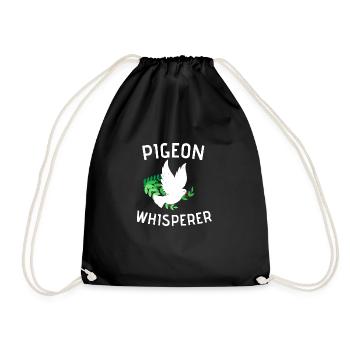 Pigeons Whisperer Pigeon Racing Cadeau Pigeon Pigeon - Sac de sport léger - noir - Devant