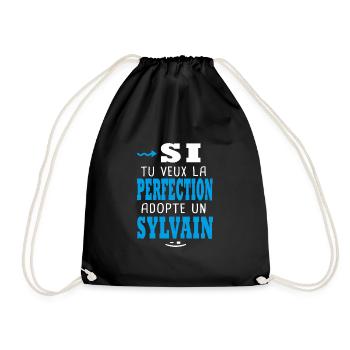 Sylvain Si tu veux la perfection adopte sylvain - Sac de sport léger - noir - Devant
