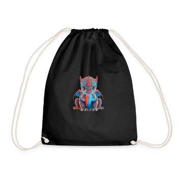 Baby Dragon - Drawstring Bag - black - Front