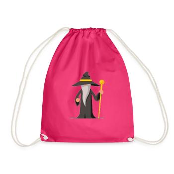 Zauberer - Turnbeutel - Fuchsia - Vorne
