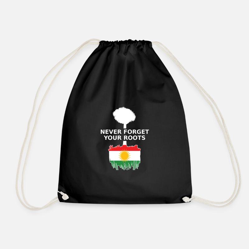 Kurdistan Roots Unabhängig Freiheit Kurden - Turnbeutel - Schwarz