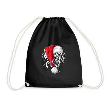 Père Noël Labrador Retriever chien de Noël Wilsigns - Sac de sport léger - noir - Devant