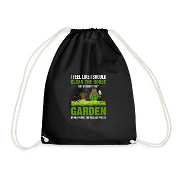 I Feel Like I Should Clean The House To My Garden - Sac de sport léger - noir - Devant