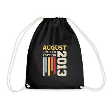 Août 2013 - Cadeau anniversaire Août 2013 Août - Sac de sport léger - noir - Devant