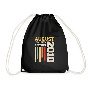 Août 2010 - Cadeau anniversaire Août 2010 Août - Sac de sport léger - noir - Devant