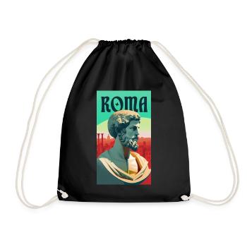 roma - Turnbeutel - Schwarz - Vorne