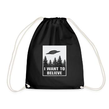 Je veux croire - Sac de sport léger - noir - Devant