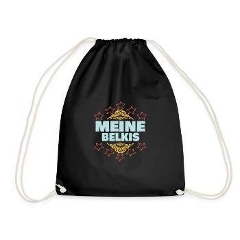 Belkis als Mädchen - Turnbeutel - Schwarz - Vorne