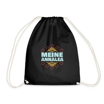 Mädchen Annalea - Turnbeutel - Schwarz - Vorne