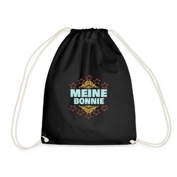 Mädchen Bonnie - Turnbeutel - Schwarz - Vorne